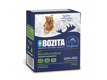 Bozita Dog kousky v želé s losím masem tetrapak 370 g z kategorie Chovatelské potřeby a krmiva pro psy > Krmiva pro psy > Konzervy pro psy