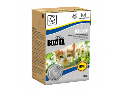 Bozita Feline Cat Kitten, tetrapak 190 g z kategorie Chovatelské potřeby a krmiva pro kočky > Krmivo a pamlsky pro kočky > Konzervy pro kočky