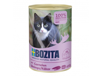 Bozita Cat paté s krevetami 400 g z kategorie Chovatelské potřeby a krmiva pro kočky > Krmivo a pamlsky pro kočky > Konzervy pro kočky