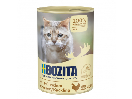 Bozita Cat paté s kuřecím masem 400 g z kategorie Chovatelské potřeby a krmiva pro kočky > Krmivo a pamlsky pro kočky > Konzervy pro kočky