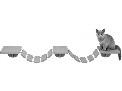 Trixie šplhací žebřík na stěnu šedohnědá 150x30cm z kategorie Chovatelské potřeby a krmiva pro kočky > Škrabadla pro kočky