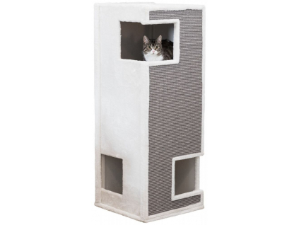 Trixie škrabací věž GERARDO bílá/šedá 100cm z kategorie Chovatelské potřeby a krmiva pro kočky > Škrabadla pro kočky
