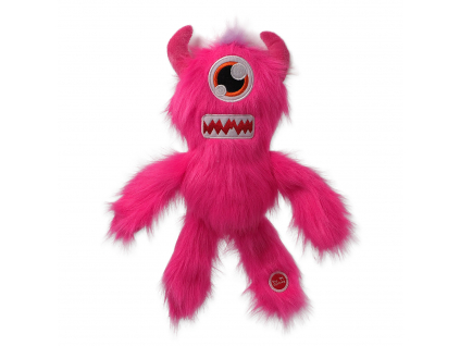 Hračka DOG FANTASY Monsters chlupaté strašidlo růžové 35cm z kategorie Chovatelské potřeby a krmiva pro psy > Hračky pro psy > Plyšové hračky pro psy