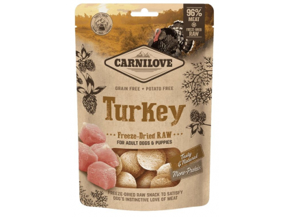 CARNILOVE FREEZE DRIED RAW SNACKS TURKEY 60G