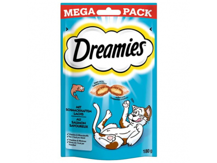 Dreamies kočka pochoutka Mega Pack s lososem 180g