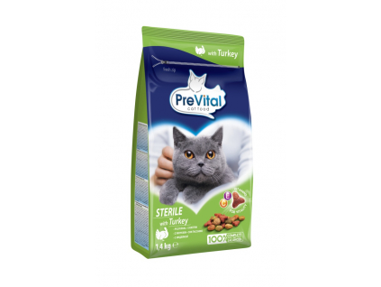PreVital Cat Sterile krůtí granule 1,4kg