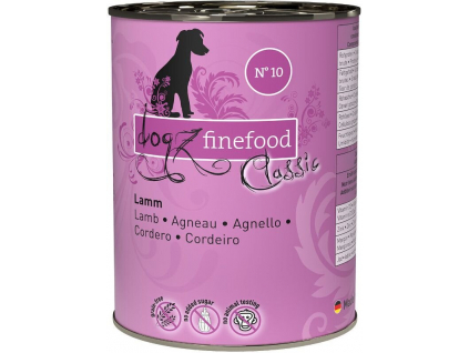 Konzerva Dogz Finefood No.10 s jehněčím masem 400 g