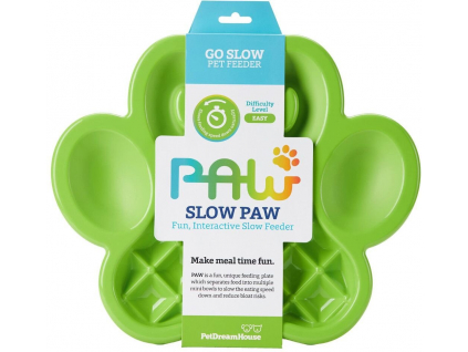 PetDreamHouse zpomalovací miska Paw Slow Feeder – zelená