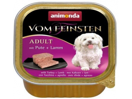 Animonda Vom Feinsten vanička krůta, jehněčí 150g z kategorie Chovatelské potřeby a krmiva pro psy > Krmiva pro psy > Vaničky, paštiky pro psy