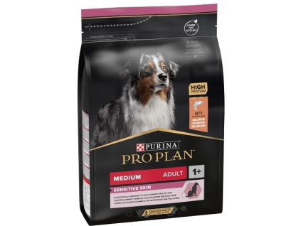 Pro Plan Dog Adult Medium Sensitive Skin losos 3 kg