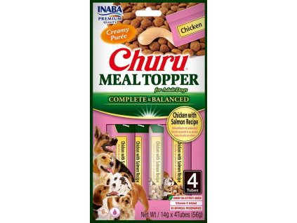 Churu Dog Meal Topper Chicken with Salmon Recipe 4x14g