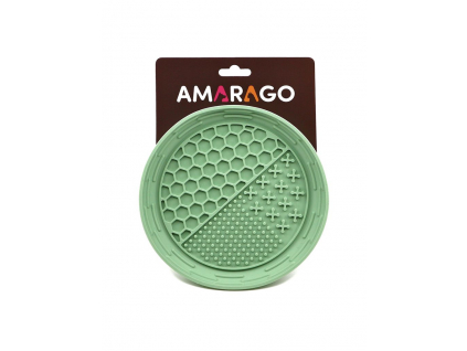 Amarago lízací podložka kulatá miska zelená