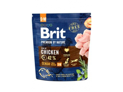 Brit Premium Dog by Nature Senior S+M 1kg z kategorie Chovatelské potřeby a krmiva pro psy > Krmiva pro psy > Granule pro psy