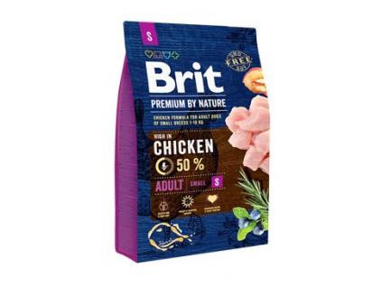 Brit Premium Dog by Nature Adult S 3kg z kategorie Chovatelské potřeby a krmiva pro psy > Krmiva pro psy > Granule pro psy
