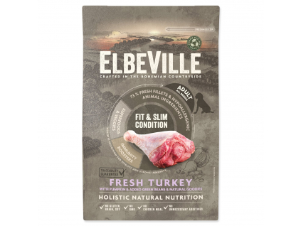 Krmivo ELBEVILLE Adult All Breeds Fit and Slim Condition Fresh Turkey 4kg