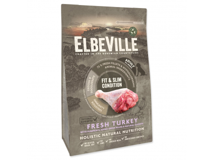 Krmivo ELBEVILLE Adult All Breeds Fit and Slim Condition Fresh Turkey 4kg