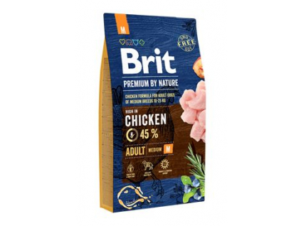 Brit Premium Dog by Nature Adult M 8kg z kategorie Chovatelské potřeby a krmiva pro psy > Krmiva pro psy > Granule pro psy