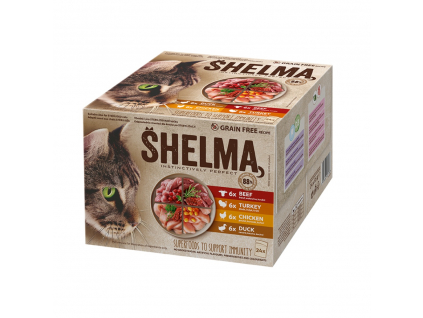 Shelma NM Cat maso v omáčce, kapsa 24x85g
