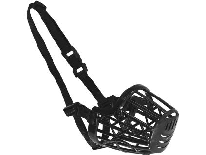 Nobby Standard Plastic Muzzle, Black, XS