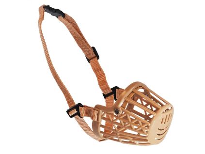 Nobby Standard Plastic Muzzle, Brown, S