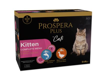 Паучі Prospera Plus Cat Kitten мультипак 12x85 г