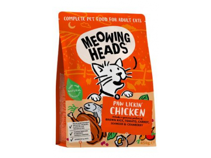 MEOWING HEADS Paw Lickin’ Chicken 450g z kategorie Chovatelské potřeby a krmiva pro kočky > Krmivo a pamlsky pro kočky > Granule pro kočky