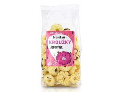 Allnature Kroužky jogurtové 80g