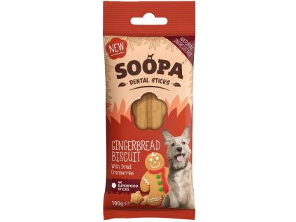 Que làm sạch răng Soopa Gingerbread Biscuit 100 g