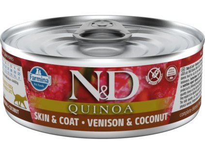 N&D CAT QUINOA Venison & Coconut 80g