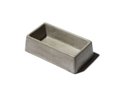 Concrete Bowl, Rectangular, 0.9 l