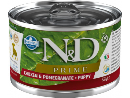 N&D DOG PRIME Puppy Chicken & Pomegranate Mini 140g