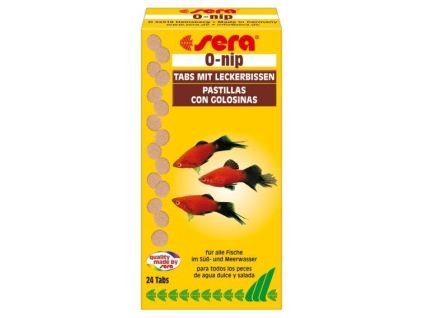 Sera O-Nip Basis-Tablettenfutter Nature, 24 Tabletten