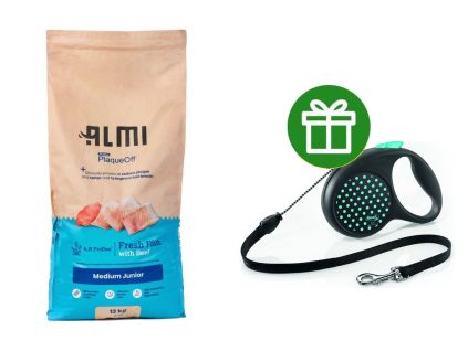 ALMI Medium Junior 12kg + vodítko Flexi ZDARMA