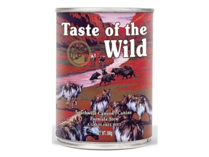 Taste of the Wild konzerva Southwest Canyon 390g z kategorie Chovatelské potřeby a krmiva pro psy > Krmiva pro psy > Konzervy pro psy