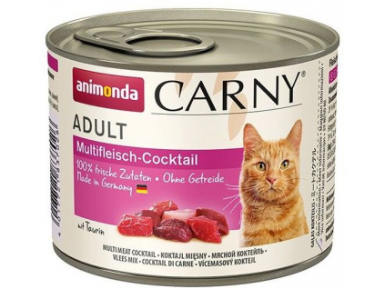 Animonda Carny Adult masový koktejl 200g z kategorie Chovatelské potřeby a krmiva pro kočky > Krmivo a pamlsky pro kočky > Konzervy pro kočky