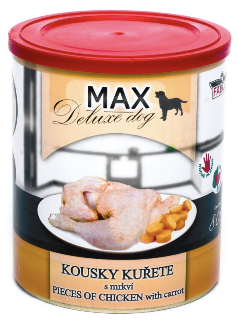 Falco MAX deluxe kousky kuřete s mrkví 800g