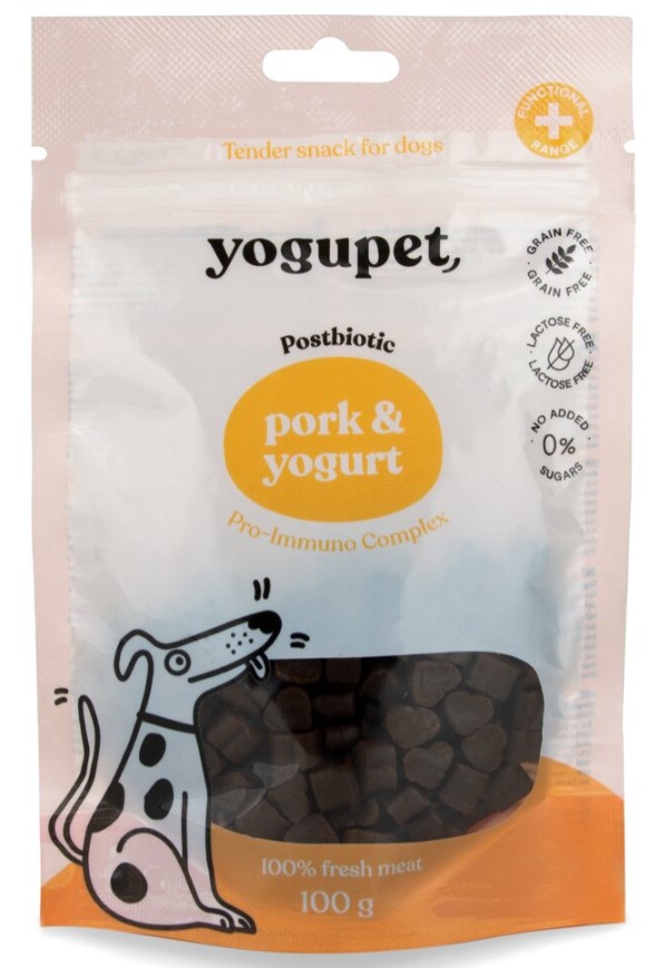 Yogupet Snack pro psy – s vepřovým masem a jogurtem 100 g