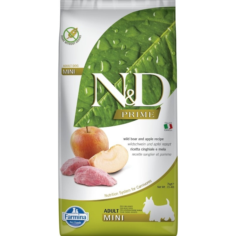 N&D PRIME DOG Adult Mini Boar & Apple 7kg