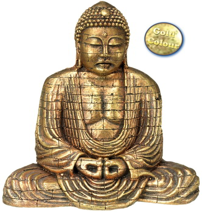 Nobby akvarijní dekorace zlatý Buddha 15,5 x 9,6 x 15,4 cm