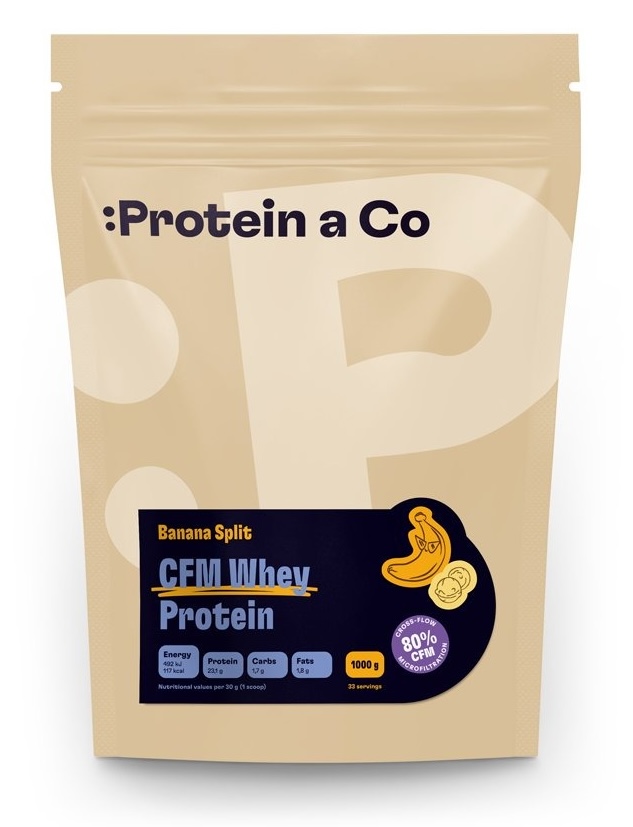 Protein a Co Protein&Co CFM WHEY PROTEIN 80 1 kg - Banán