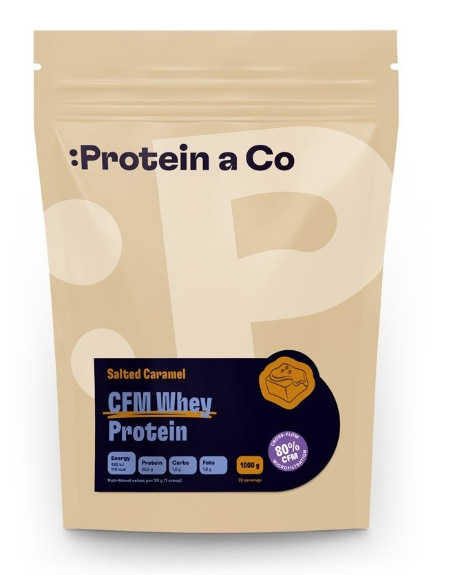 Protein a Co Protein&Co CFM WHEY PROTEIN 80 1 kg - Slaný karamel