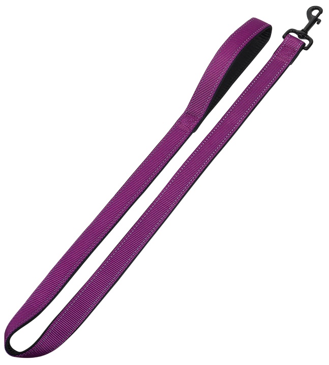 Nobby Classic Reflect Soft vodítko neoprén 120cm / 25-30mm fialová