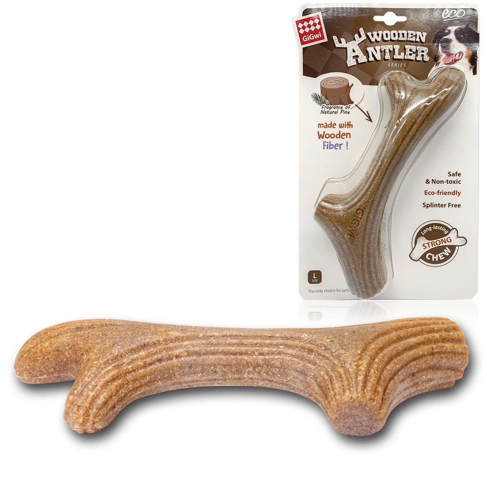 GiGwi Žvýkací parůžky Wooden Antler L