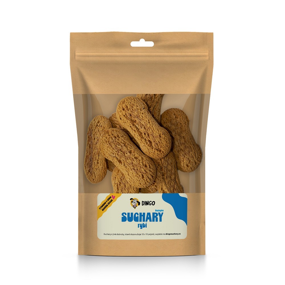 DINGO suchary rybí bezlepkové, 250g