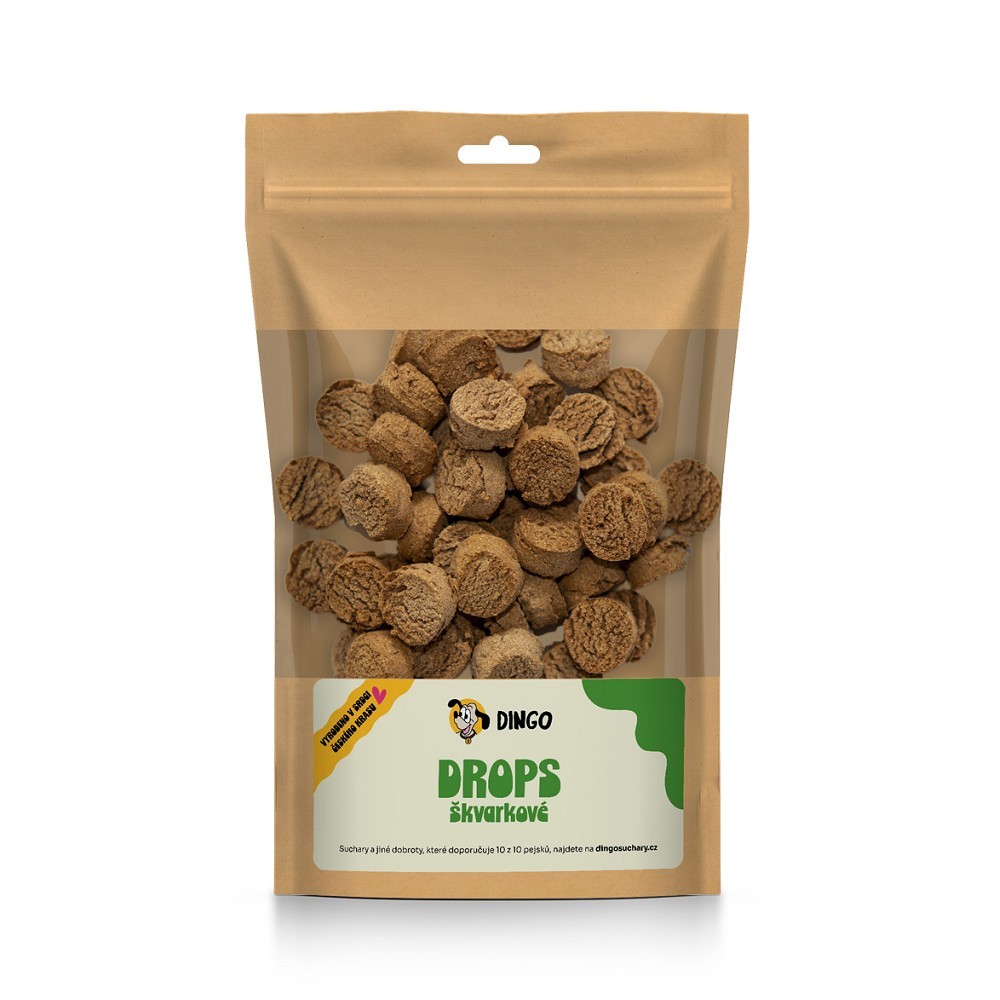 DINGO drops škvarkové, 90g