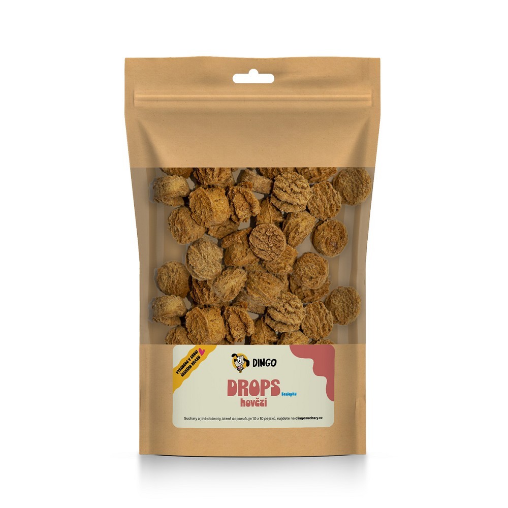 DINGO drops hovězí bezlepkové, 250g