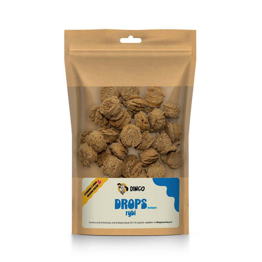 DINGO drops rybí bezlepkové, 90g