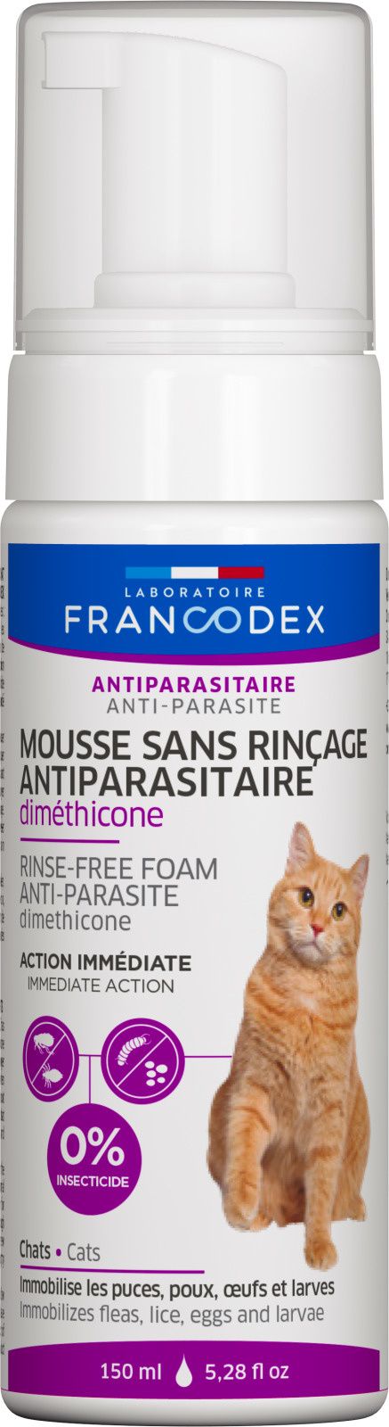 Francodex Dimethicone bezoplach pěna kočka 150ml