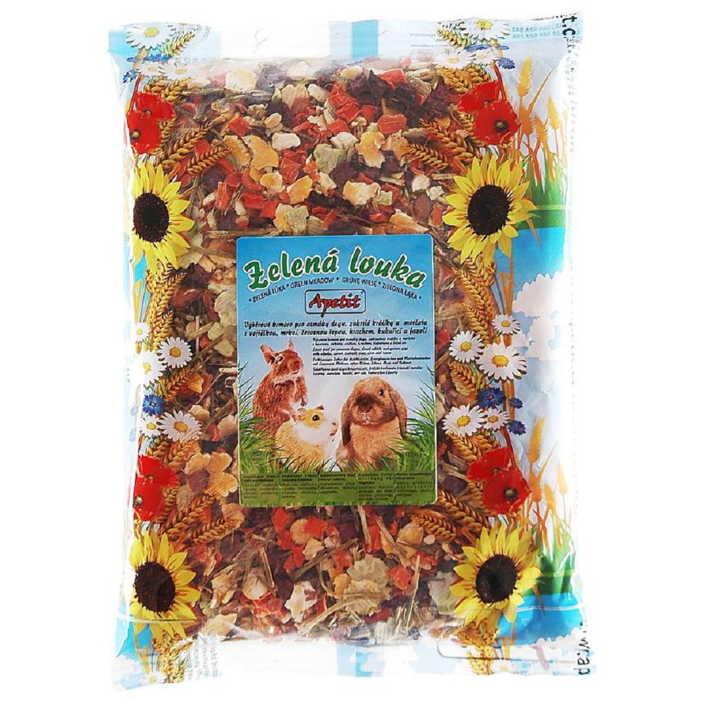 Apetit Hlodavci Zelená louka 400g – Chutné a zdravé krmivo pro vaše hlodavce