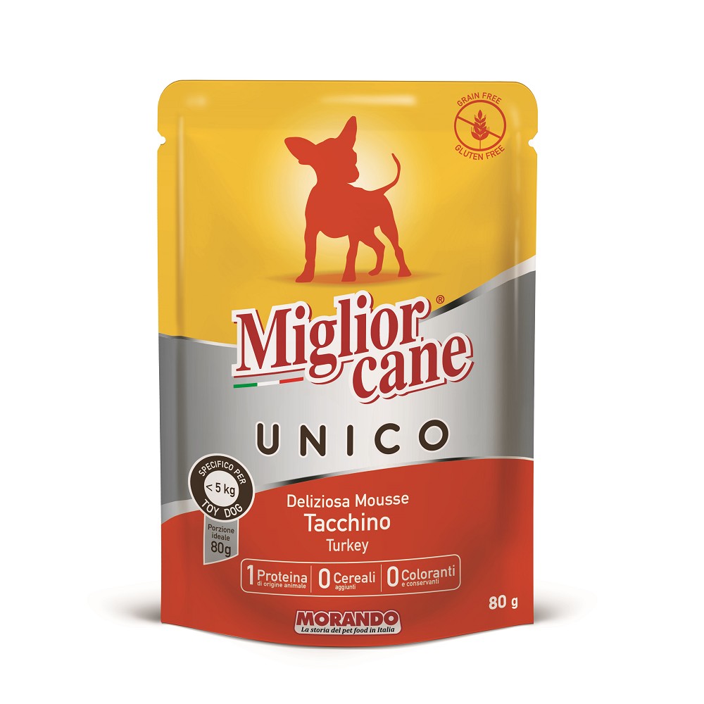 Morando Miglior Cane Unico MINI kapsička krůtí 80g - pes